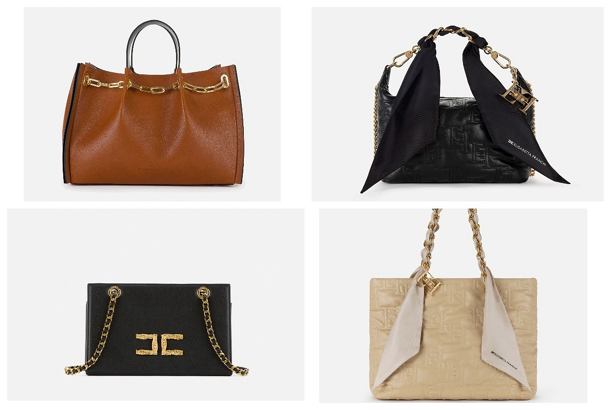Сумки с цепями Elisabetta Franchi